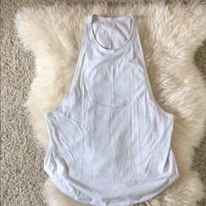 Lululemon White Muscle Tank